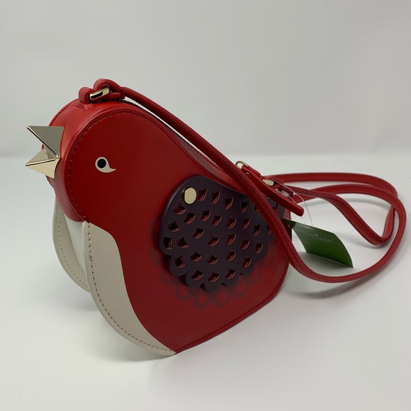 Kate Spade Ooh La La Red Carpet Bird Crossbody - Picture 4 of 8
